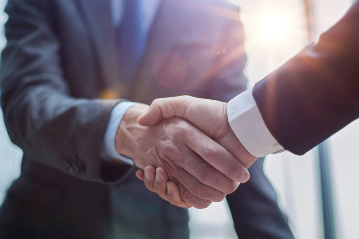 Business handshake